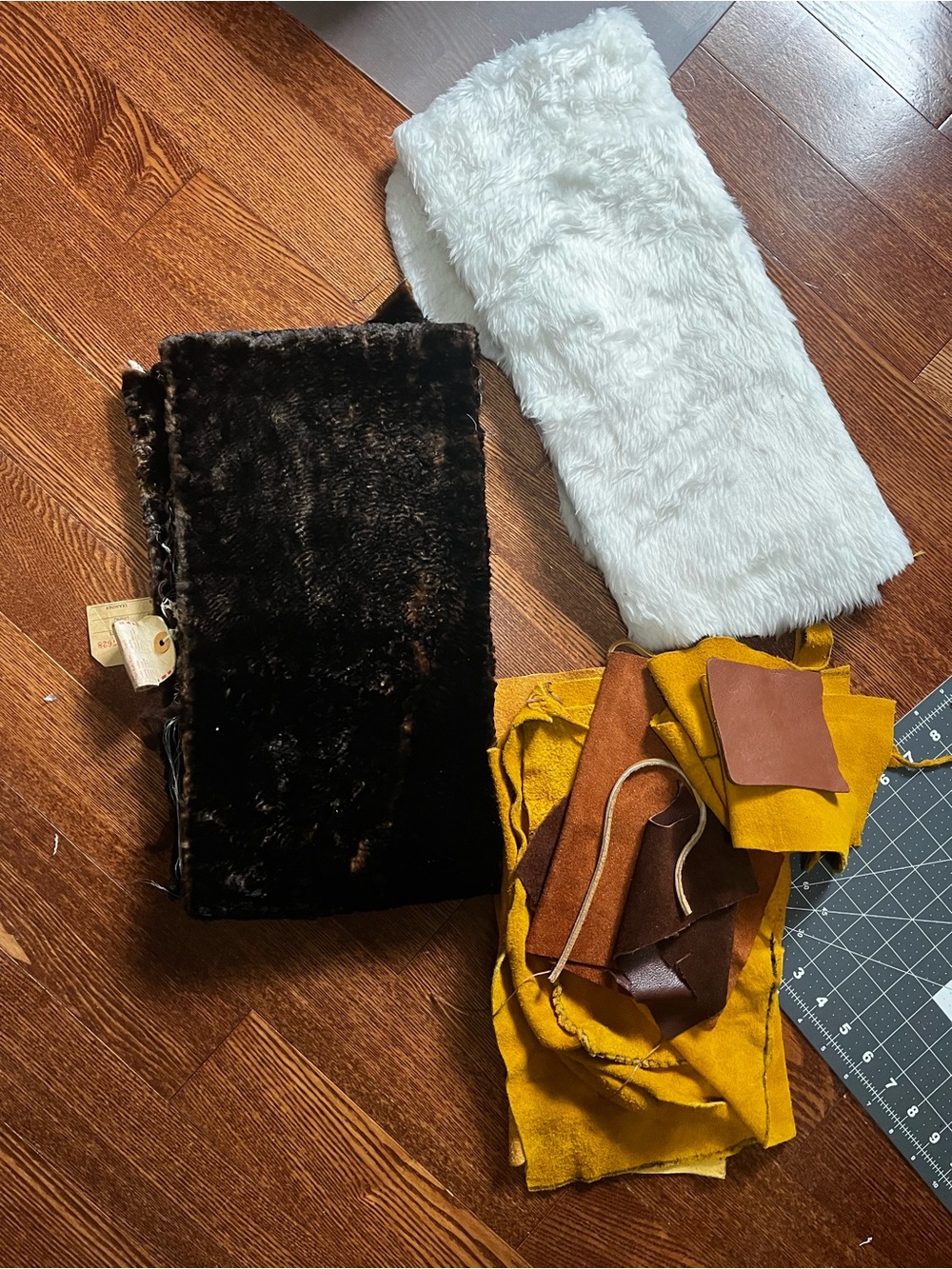 Vintage furs and leather
